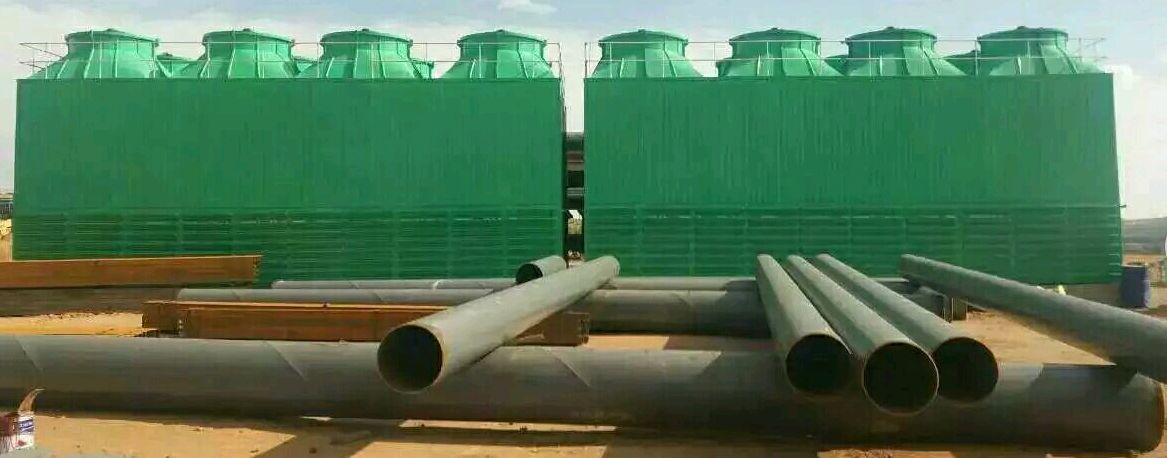 方形冷卻塔施工現場